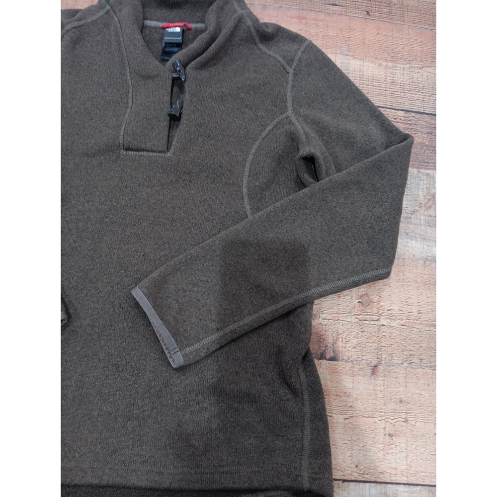 The North Face Womens Brown Fleece Toggle Shawl Neck Sweater XL Pullover 2475 - Picture 5 of 12